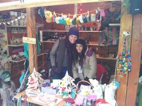 Visiting our student at her part time job