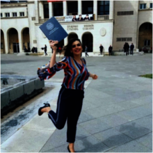 Selma with her Dean's Award