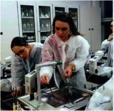 Two students at Medical conference in Zagreb