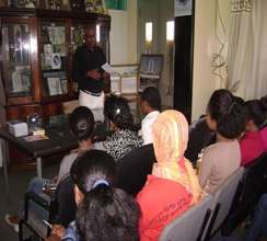 Trainees receiving orientation