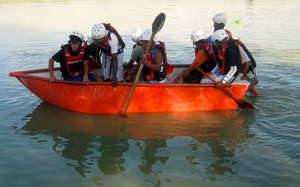 Testing a Rescue Boat