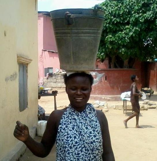 One of the young mothers