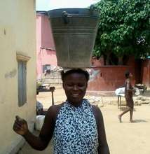 One of the young mothers