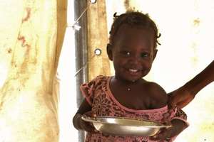 Nutritious food helps her grow up strong