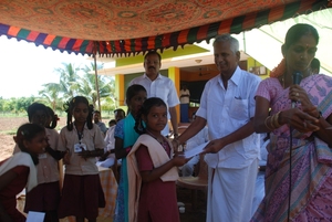 Student receiving education aid