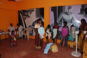 Students presenting best drama