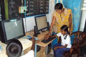 Instructing children on computer operation