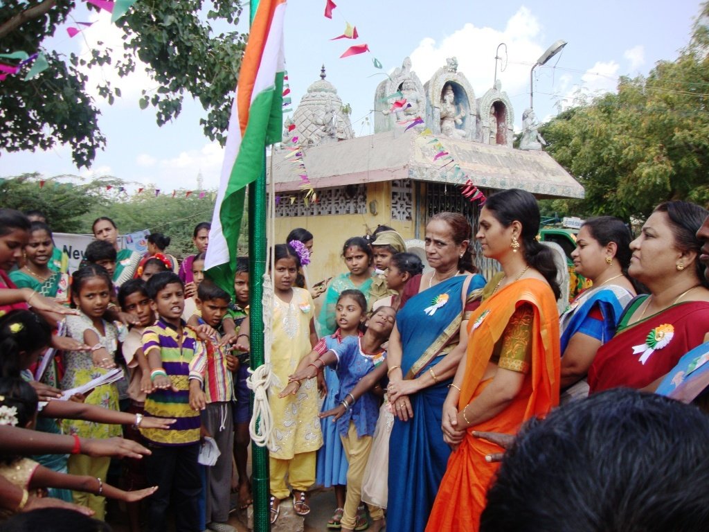 Flag hoisting on Republic Day