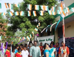 Flag hoisted
