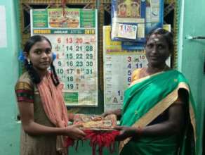 New dress donated to Piya.