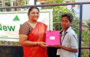 Prize to a winner on the Pongal Day