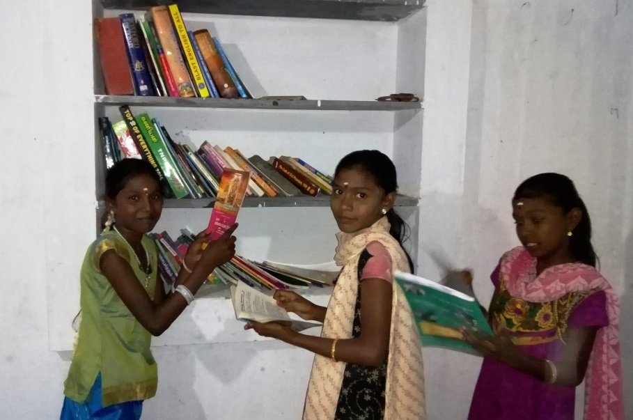 Children browsing books
