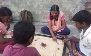 Games for the children through mobile library