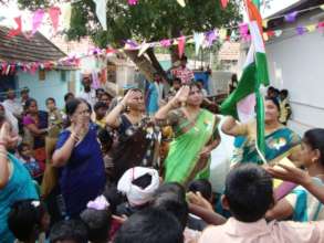Hoisting the flag