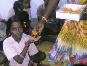 Diwali sweets to children
