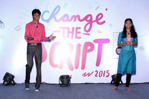 Keerthi hosting Change The Script Conference