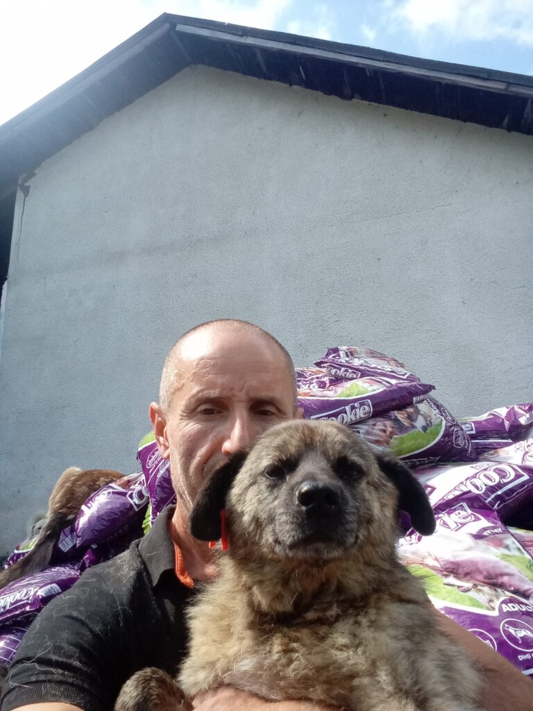 Marius and one of his dogs