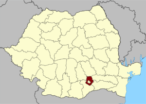 Location of Ilfov County, surrounding Bucharest