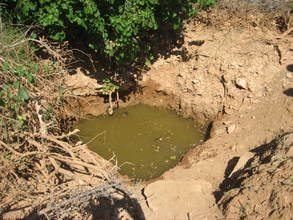 A contaminated water source