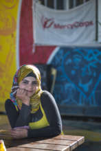 A Syrian refugee at a Mercy Corps youth center