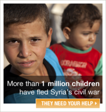 Your donations help Syrian children survive