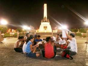 Alternative Education session on the street