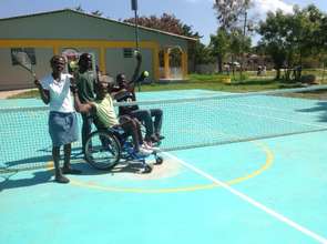 Staff and Patients Playing Tennis!