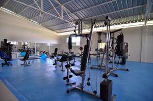 Inside the gym
