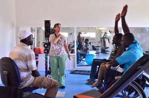 Staff being trained