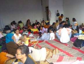Mercy Corps working with the displaced families