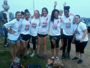 Students from Missouri University at the race