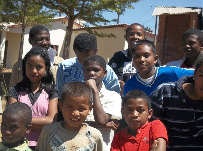 Some of the older kids at Famonjena