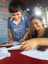Zenaida and her son, Robin.
