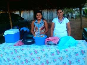 Front table of their Fritanga (fast-food stop).