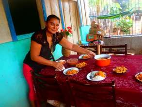 Francisca uses profits to host cooking class/party
