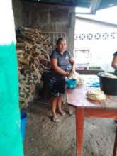 Miriam working on her business