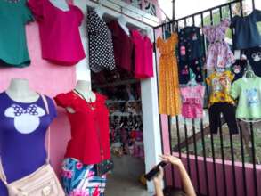 Now promoting her business outside her home