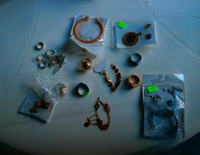 The jewelry Adelaida crafts and sells