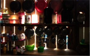 Lorenza takes pride in her well-organized kitchen