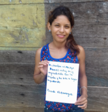 Meilly's note thanking donors