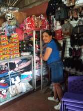 Photo of Sarita with the rest of products