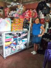 Sarita showing the growth of her business