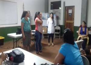 the women receive mammograms and health training