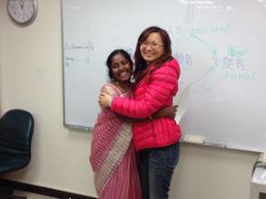 Buvi with her "mentor," Karen Fong-Yi HSIAO