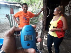 Testing water prior to installation.