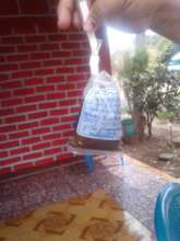 La Vainilla's water after it was tested.