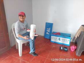 Leader checking the Chlorinator before install it