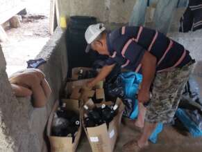 A member is receiving the water meter parts