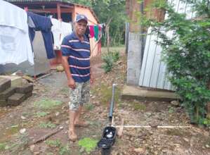 Water meter installed for the first time