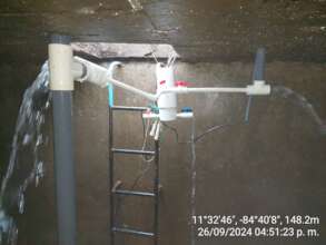 The Chlorinator device installed